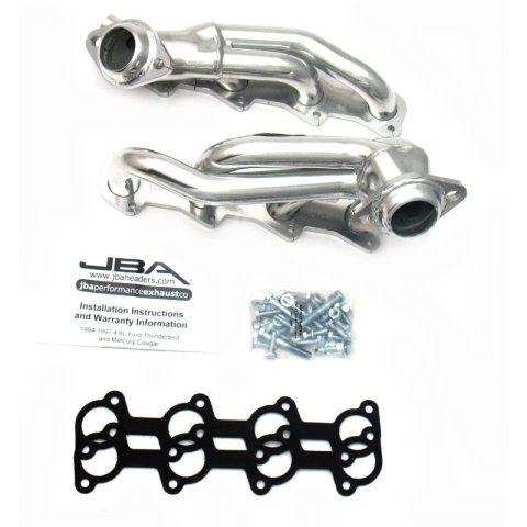 JBA 94-97 Ford Thunderbird 4.6L 2V 1-1/2in Primary Silver Ctd Cat4Ward Header thumbnail 5