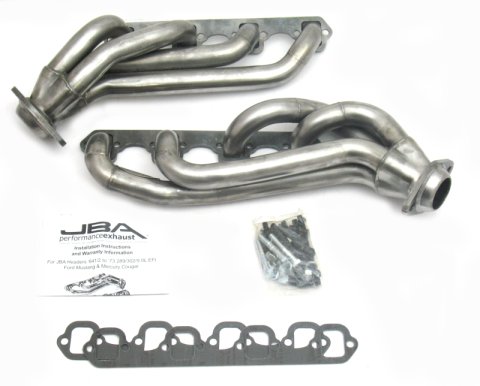 JBA 65-73 Ford Mustang 260-302 SBF w/GT40-P Heads 1-5/8in Primary Raw 409SS Mid Length Header thumbnail 2