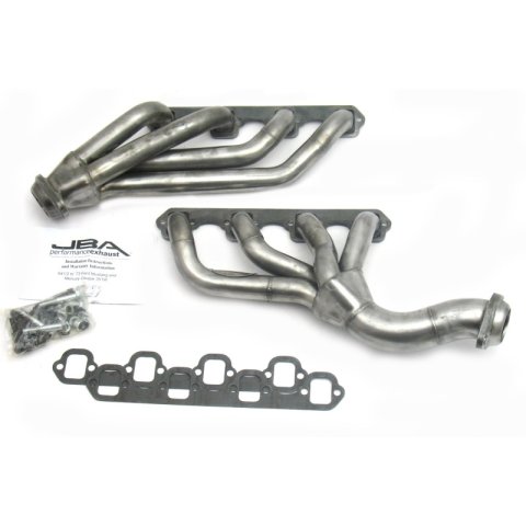 JBA 65-73 Ford Mustang 351W SBF w/T-5/Cable Clutch 1-5/8in Primary Raw 409SS Mid Length Header thumbnail 4