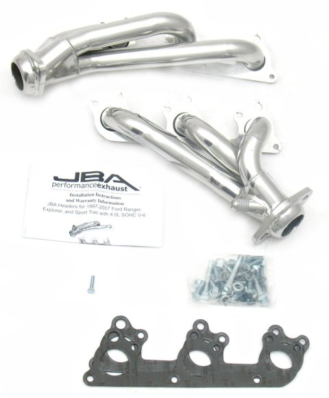 JBA 97-11 Ford Ranger 4.0L OHC w/Driver Side EGR 1-1/2in Primary Silver Ctd Cat4Ward Header thumbnail 1