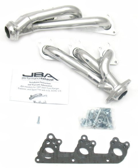 JBA 97-11 Ford Ranger 4.0L OHC w/Driver Side EGR 1-1/2in Primary Silver Ctd Cat4Ward Header thumbnail 4