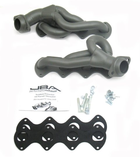 JBA 05-10 Ford F-Series 5.4L 3V 1-5/8in Primary Ti Ctd Cat4Ward Header thumbnail 1