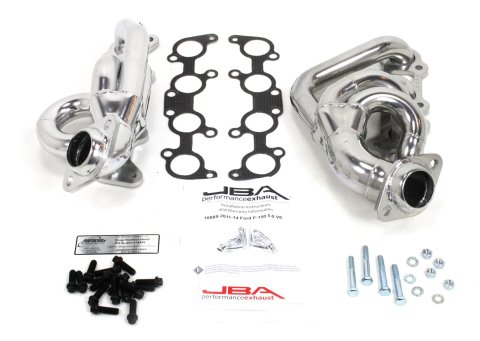 JBA 11-14 Ford F-150 5.0L Coyote 1-5/8in Primary Silver Ctd Cat4Ward Header thumbnail 1