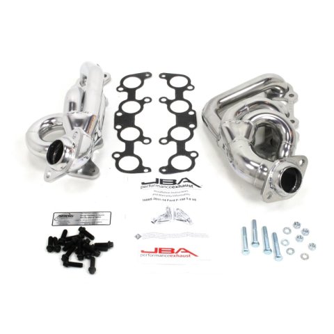 JBA 11-14 Ford F-150 5.0L Coyote 1-5/8in Primary Silver Ctd Cat4Ward Header thumbnail 4