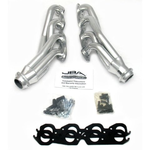 JBA 88-93 GM Truck 7.4L BBC w/o A.I.R. 1-3/4in Primary Silver Ctd Cat4Ward Header thumbnail 2