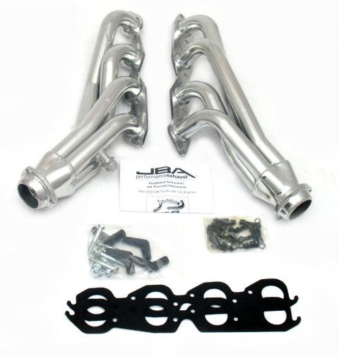 JBA 96-00 GM Truck 7.4L Vortec w/o A.I.R. 1-3/4in Primary Silver Ctd Cat4Ward Header thumbnail 1