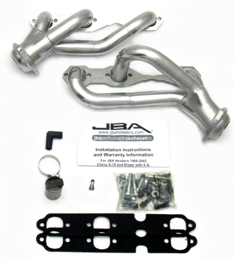 JBA GM S-Truck 4.3L V6 2WD 1-1/2in Primary Silver Ctd Cat4Ward Header thumbnail 2