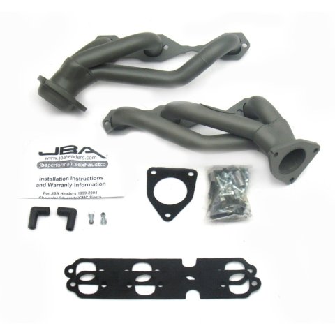 JBA 03-13 GM Truck 4.3L V6 1-1/2in Primary Ti Ctd Cat4Ward Header thumbnail 4