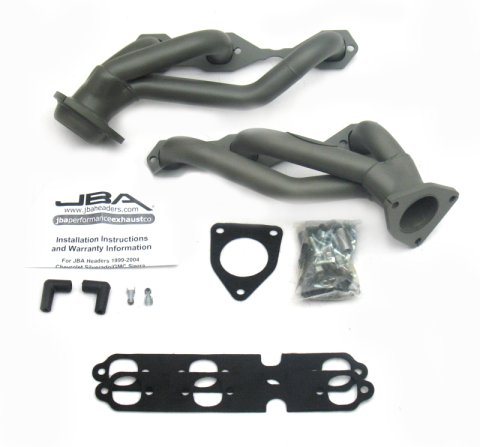 JBA 03-13 GM Truck 4.3L V6 1-1/2in Primary Ti Ctd Cat4Ward Header thumbnail 5