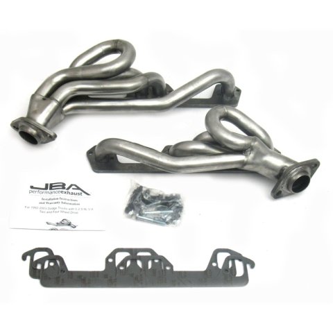 JBA 96-03 Dodge Truck 5.2L/5.9L Magnum 1-1/2in Primary Raw 409SS Cat4Ward Header thumbnail 1