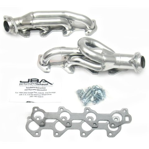 JBA 04-07 Doge Dakota 4.7L PowerTech 1-1/2in Primary Silver Ctd Cat4Ward Header thumbnail 4