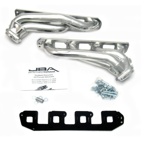 JBA 04-08 Chrysler 5.7L HEMI 1-3/4in Primary Silver Ctd Cat4Ward Header thumbnail 1