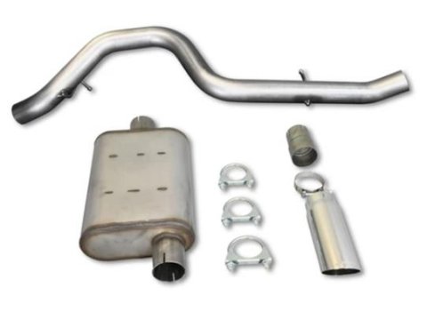 JBA 97-99 Jeep Wrangler TJ 2.5L/4.0L 304SS Single Rear Exit Cat-Back Exhaust thumbnail 1