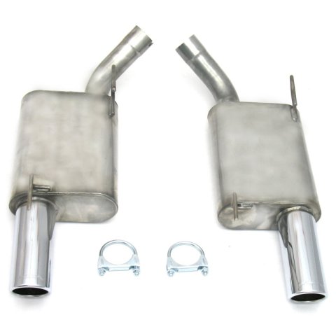 JBA 07-10 Ford Mustang GT/GT500 4.6L/5.4L 409SS Dual 3.5in Rear Exit Axle Back Exhaust thumbnail 3