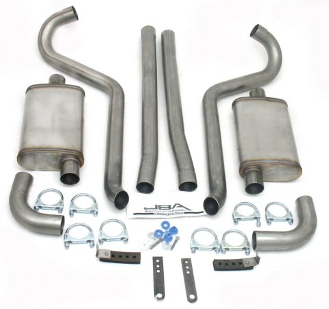 JBA 65-70 Ford Mustang 260-428 409SS Dual Turn Down Header Back Exhaust thumbnail 3
