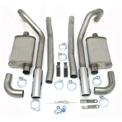JBA 65-70 Ford Mustang 260-428 409SS Dual Under Rear Valance Header Back Exhaust thumbnail 3