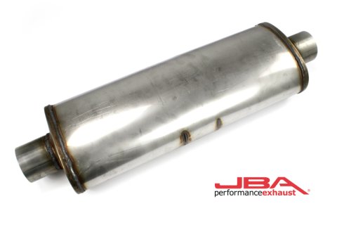 JBA Universal Chambered 304SS Muffler 22x8x5 3in Center/Center thumbnail 2
