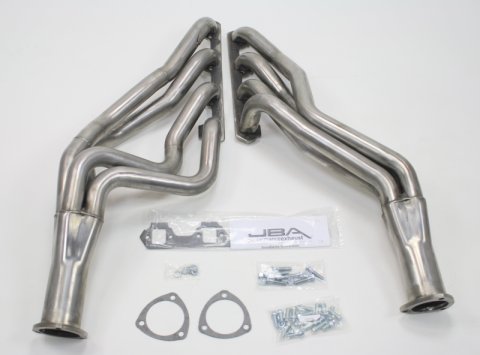 JBA 65-73 Ford Mustang 260-302 SBF 4 Speed C4/C6/AOD 1-3/4in Primary Raw 409SS Long Tube Header thumbnail 2