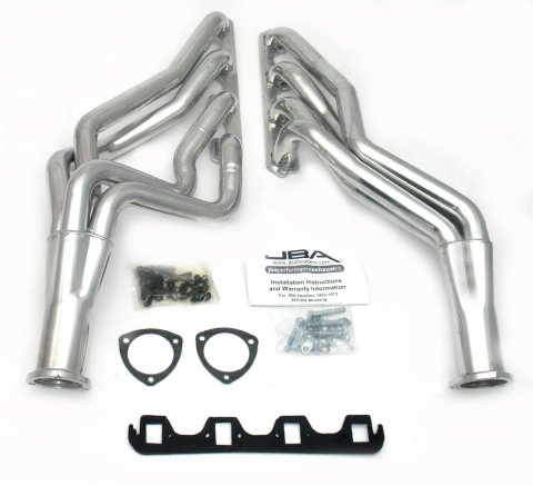 JBA 65-73 Ford Mustang 260-302 SBF 5 Speed T5/T56 1-3/4in Primary Silver Ctd Long Tube Header thumbnail 2
