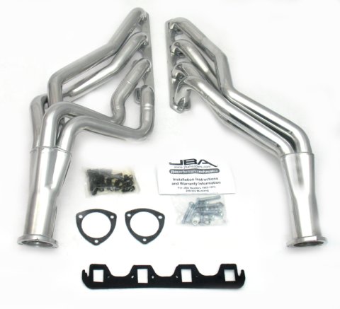 JBA 65-73 Ford Mustang 260-302 SBF 5 Speed T5/T56 1-3/4in Primary Silver Ctd Long Tube Header thumbnail 5
