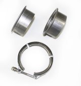 JBA 3in Stainless Steel V-Band Clamp & Flanges thumbnail 2