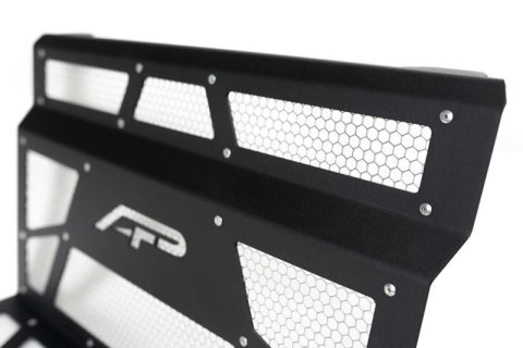 Agency Power 14-18 Polaris RZR XP 1000/XP Turbo Vented Engine Cover - Matte Black/Raw Alum. Mesh thumbnail 2