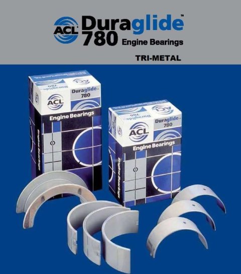 ACL 1965-2000 Chevy V8 396/402/427/454 .10mm Oversized Main Bearing Set thumbnail 6