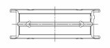 ACL BMW M20/M50/M52/M54 - 1919CC 80.0mm Bore 66.0mm Stroke .50 Oversized Main Bearing Set thumbnail 4