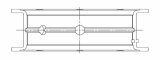 ACL Chevy V8 4.8/5.3/5.7/6.0L Race Series Standard Size Main Bearing Set thumbnail 3