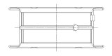 ACL Nissan L20/L24/L28 1998cc/2393cc/2753cc STD Size High Perf Main Bearing Set w/.001 Oil Clearance thumbnail 6
