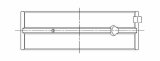ACL Nissan SR20DE/DET (2.0L) 0.025 Oversized High Performance Main Bearing Set - CT-1 Coated thumbnail 4
