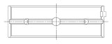 ACL Chevy V8 396/402/427/454 STD Size High Perf Main Bearing Set w/.001 Oil Clearance - CT-1 Coated thumbnail 6