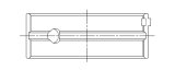 ACL Suzuki 4 1324cc G13A/BA .50 Oversize Main Bearing Set thumbnail 3