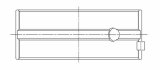 ACL Ford/Cosworth 2.0L (YB) Race Series Standard Size High Performance Main Bearing Set thumbnail 3