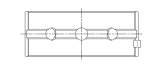 ACL Toyota 1RZ, 2RZ, 2TZ, 3RZ Inline 4 Standard Size High Performance Main Bearing Set thumbnail 2