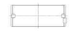 ACL Toyota 1RZ, 2RZ, 2TZ, 3RZ Inline 4 .025mm Oversized High Performance Main Bearing Set thumbnail 4