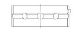 ACL Toyota 1RZ, 2RZ, 2TZ, 3RZ Inline 4 .025mm Oversized High Performance Main Bearing Set thumbnail 5
