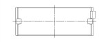 ACL Toyota 1RZ, 2RZ, 2TZ, 3RZ Inline 4 .25mm Oversized High Performance Main Bearing Set thumbnail 6