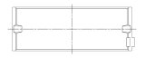 ACL Ford 4 2300 (Single Spark Plug engines) Race Series Engine Crankshaft Main Bearing Set thumbnail 9