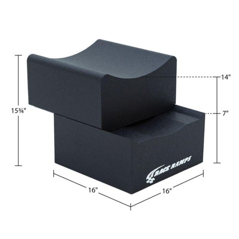 Race Ramps Adjustable Height 14in. High Wheel Cribs (Extra Wide) thumbnail 7