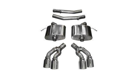 Corsa 2016-2019 Cadillac CTS V Sedan 6.2L V8 2.75in Polished Sport Axle-Back Exhaust thumbnail 1
