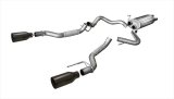 Corsa 2017-2020 Ford F-150 Raptor 3.5L Sport Cat-Back Dual Rear Exit w/ 5in Matte Black Tip thumbnail 2