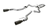 Corsa 2017-2020 Ford F-150 Raptor 3.5L Sport Cat-Back Dual Rear Exit w/ 5in Matte Black Tip thumbnail 7