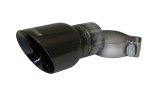 Corsa Single Universal 2.5in Inlet / 3.5in Outlet Black PVD Pro-Series Tip Kit thumbnail 2