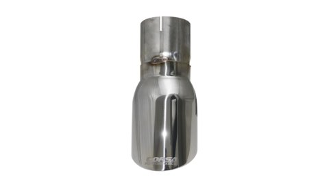 Corsa Single Universal 3.0in Inlet / 4in Outlet Polished Pro-Series Tip Kit thumbnail 7