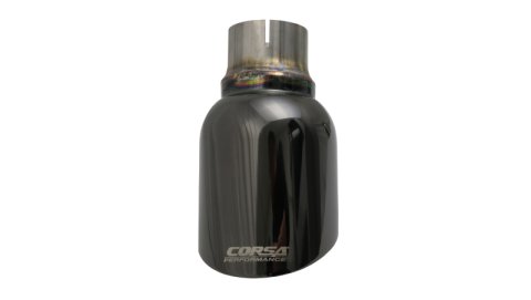 Corsa 2011-2024 Single Universal 2.5in Inlet / 4.5in Outlet Black PVD Pro-Series Tip Kit thumbnail 9