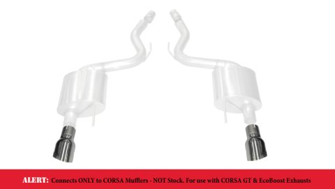 Corsa 2015-2025 Ford Mustang GT 3.0in Inlet / 4.5in Outlet Polished Tip Kit (For Corsa Exhaust Only) thumbnail 3