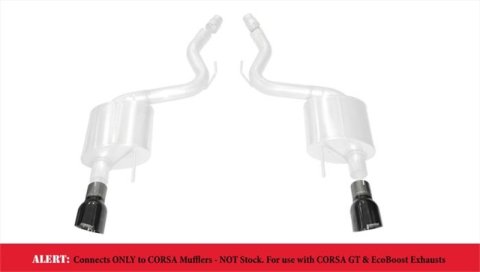 Corsa 2015-2025 Ford Mustang GT 3.0in Inlet / 4.5in Outlet Black PVD Tip Kit (For Corsa ExhaustOnly) thumbnail 7