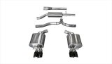 Corsa 11-14 Dodge Charger SXT 2.5in Sport Cat-Back Dual Rear Exit w/ Twin 3.0in Black Tips thumbnail 2