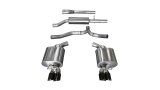 Corsa 11-14 Dodge Charger SXT 2.5in Sport Cat-Back Dual Rear Exit w/ Twin 3.0in Black Tips thumbnail 4